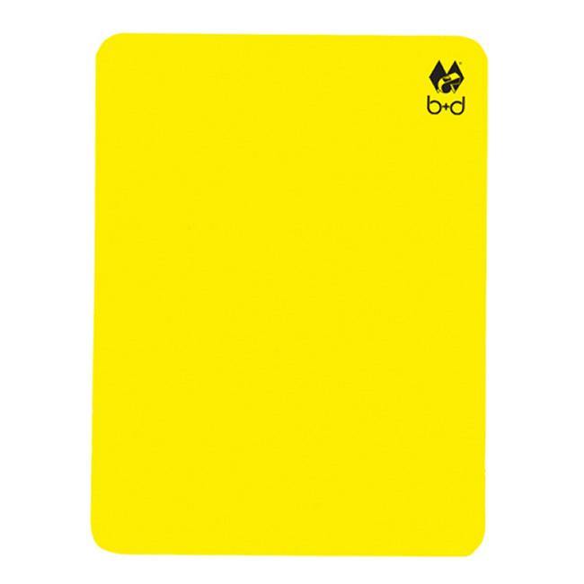 b+d Gele Kaart Neon Voetbal 1 stuks - ArbitroStore